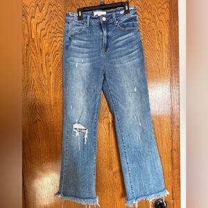 Risen Distressed Blue Women's Jeans - style RDP5051-9/29